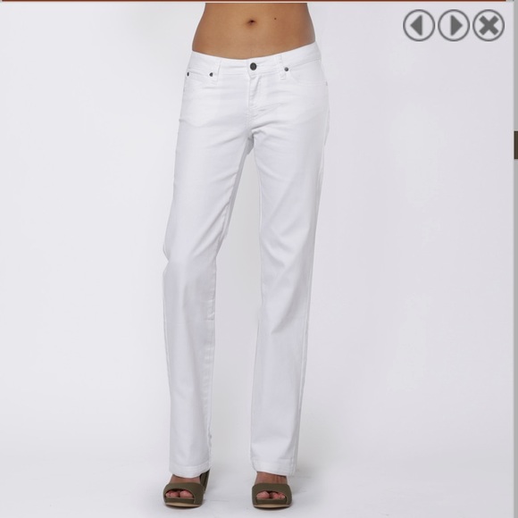 Prana Jada Boot Cut White Jeans Organic Cotton Blend 12/ 31 - Picture 3 of 16